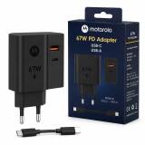 CARREGADOR MOTOROLA USB TIPO C 67W C 2 SAIDAS