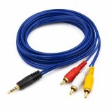 CABO 3RCAX3RCA PONTA DOURADA CBX-V3RCA
